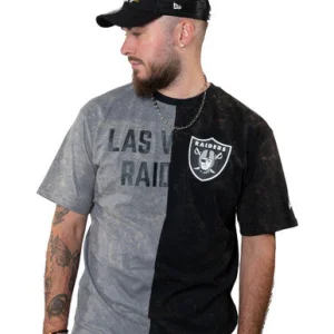 Tee Shirt New Era Las Vegas Raiders Gris Et Noir