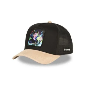 TRUCKER CAPSLAB MALEFIQUE NOIR/BEIGE