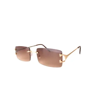 LUNETTES CENTRAL VISION MARRON RECTANGLE