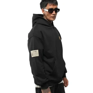 HOODIE RICHES PARIS DOG GRILLZ NOIR