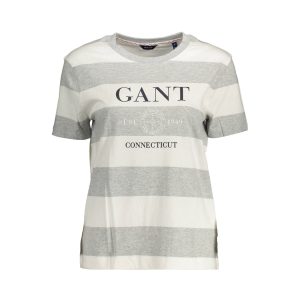 T SHIRT GANT COL MARIN GREY