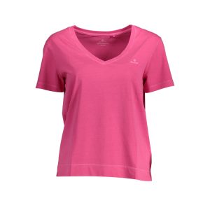 T SHIRT GANT COL V  PINK