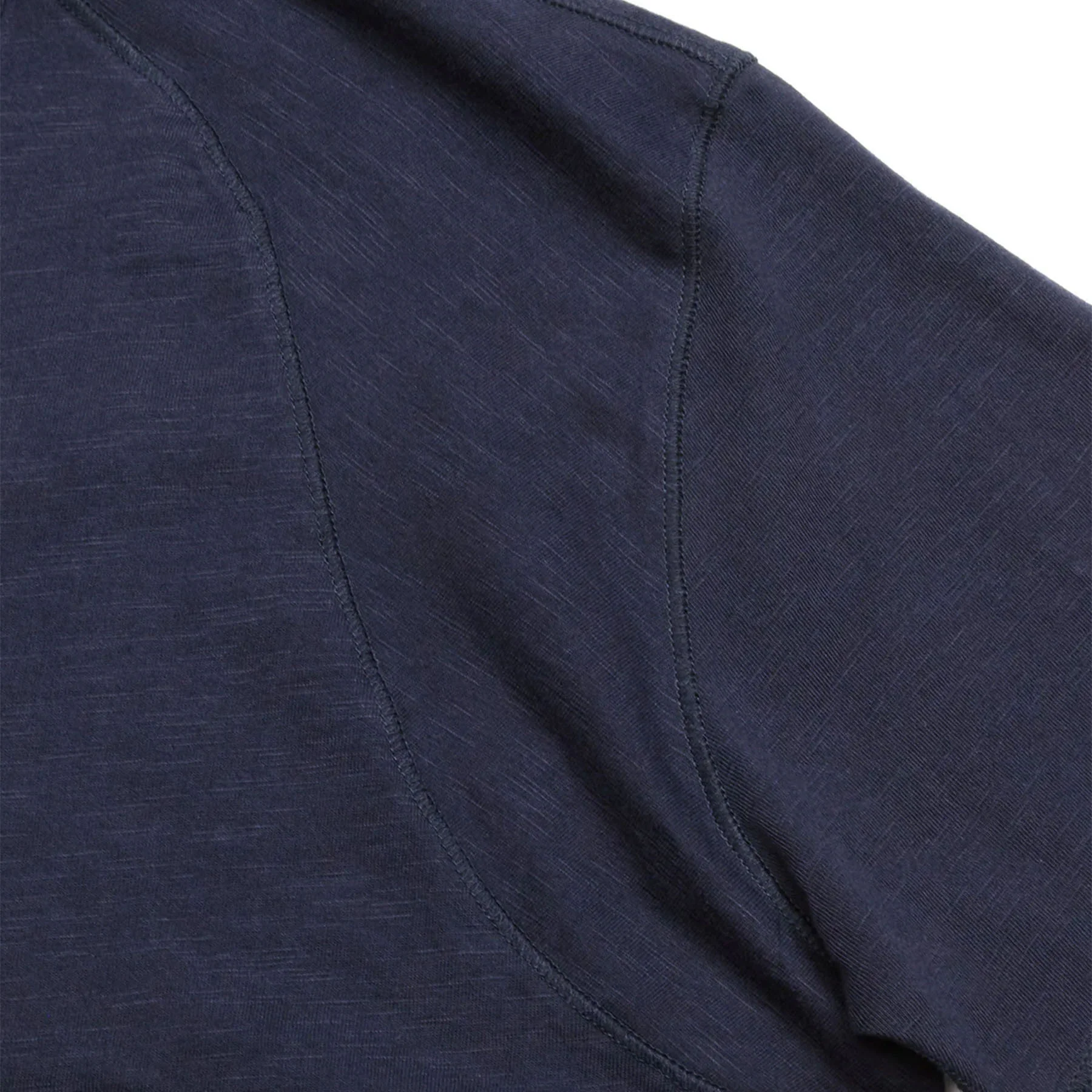 Blue de Gênes T-Shirt Grandad Blue – Image 5