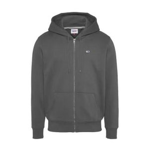 SWEAT TOMMY FLEECE ZIP-THRU HOODY GREY