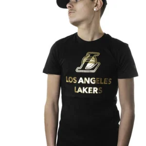 Tshirt New Era Logo Doré LA Lakers
